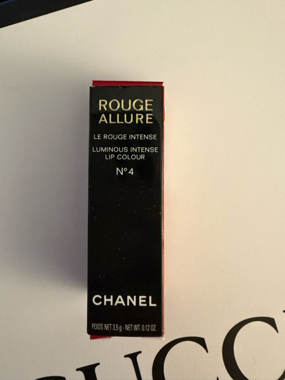 CHANEL Rouge Allure Le Rouge Intense Lip Colour N°4 - Red & Black